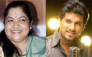 Singers K.S. Chitra and <a href=