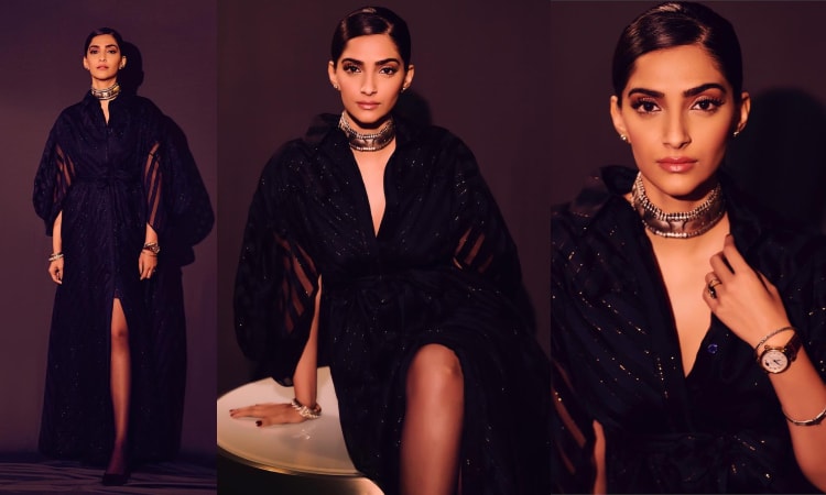 sonam kapoor looks bewitching in ralph &amp; russo at icw opening dinner