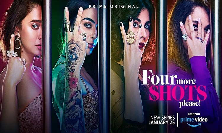 quirky poster of four more shots