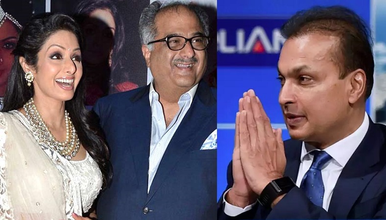Image result for 2.	Anil Ambani sends his private jet to bring Sridevi’s body to India