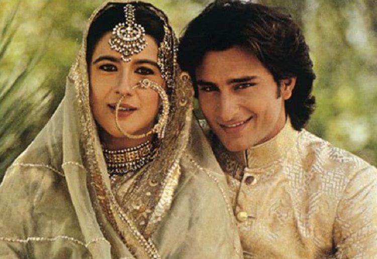 saif ali khan and amrita singh wedding picture