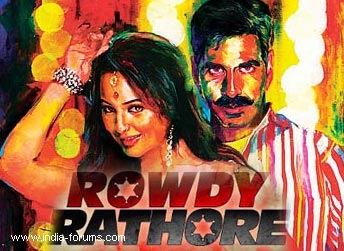 akshay kumar and sonakhi singha in rowdy rathore movie