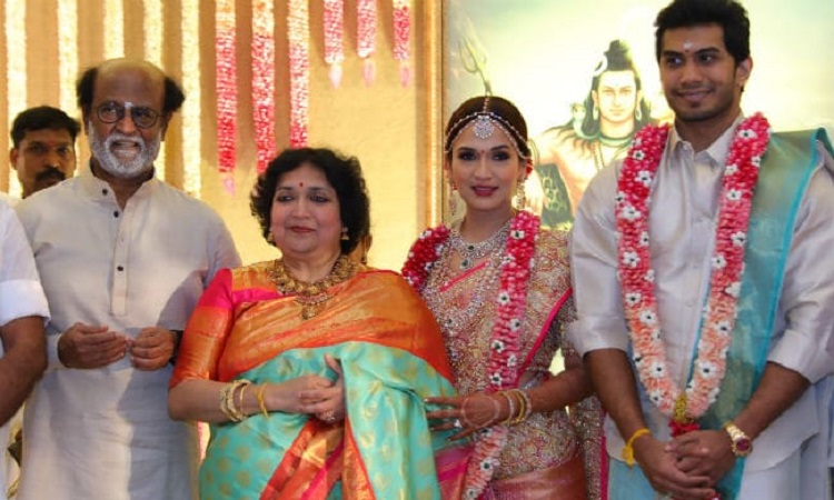 rajinikanths daughter gets married