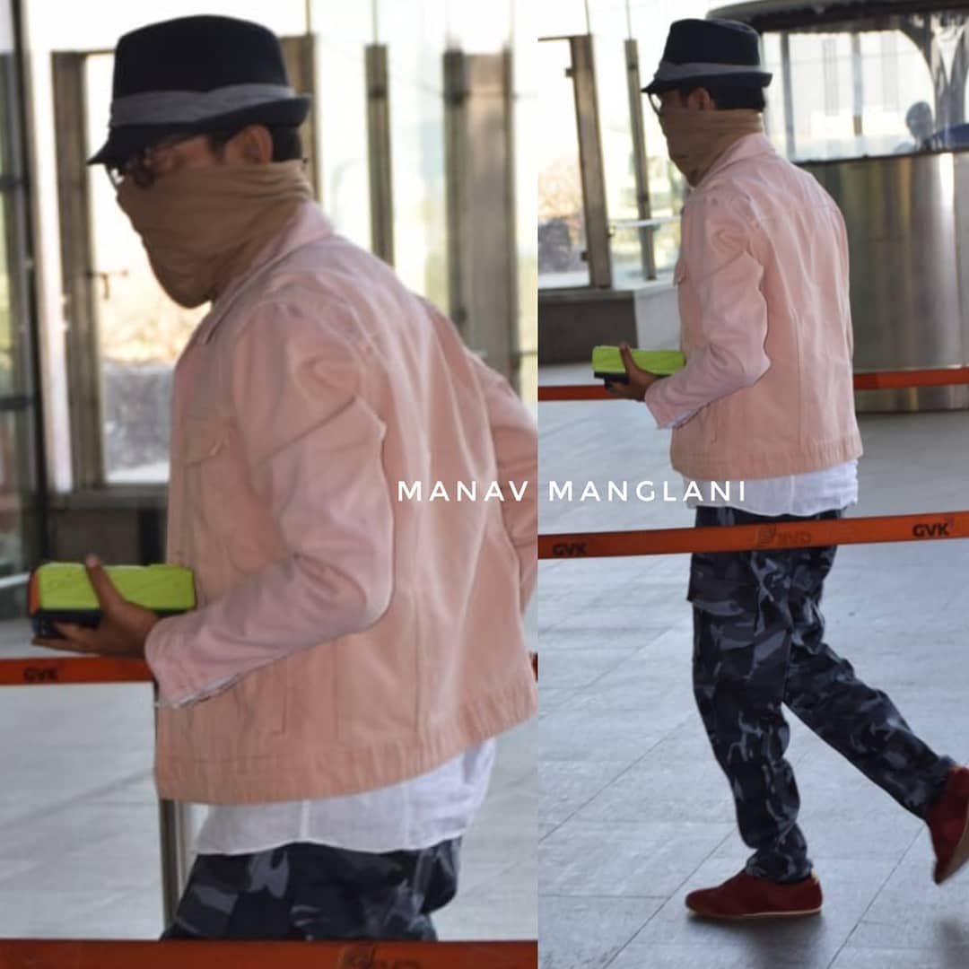 irrfan khan spotted at the airport