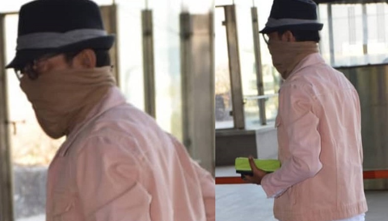 irrfan khan spotted at the airport hiding