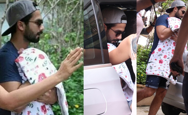 In Pics: Shahid Kapoor's Baby and Wife discharged from hospital | India  Forums